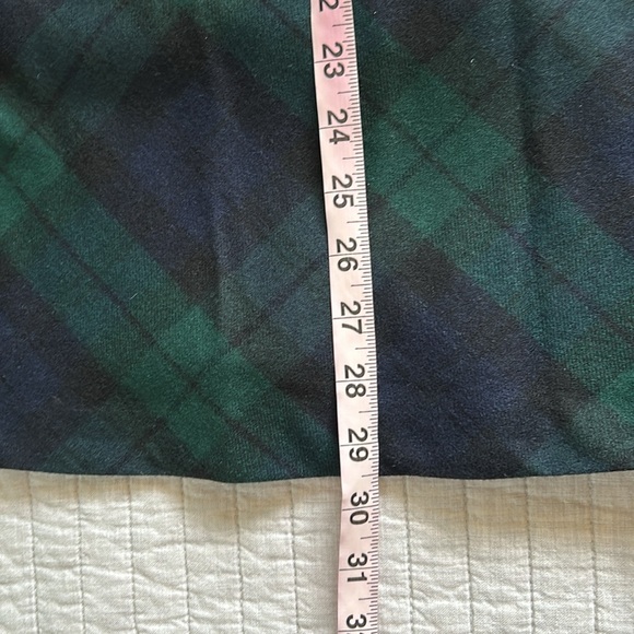 NWT VTG deadstock Rugby RL Tartan plaid peplum wool mini strapless Dress 10 - Picture 16 of 16